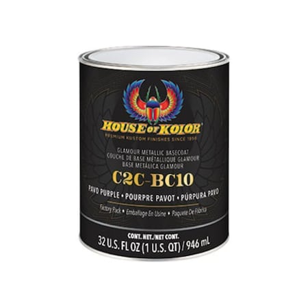 House Of Kolor PAVO PURPLE METALLIC BASECOAT Quart C2C-BC10.Q01